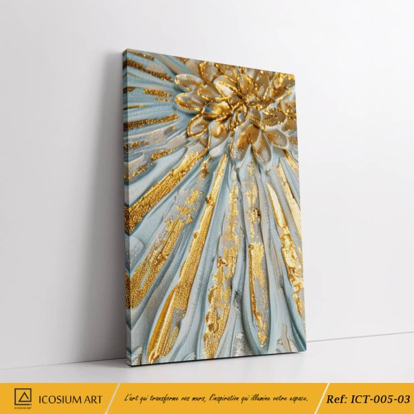 Triptyque Luxe Doré & Argenté – Éclat et Élégance pour Votre Intérieur – Image 5