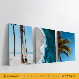 Évasion Océanique 🌊 | Triptyque Murale d’Exception
