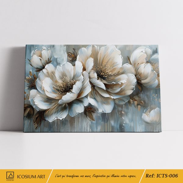 Tableau Floral Douceur Élégante – Sublimez votre Intérieur avec Nature et Sérénité – Image 2