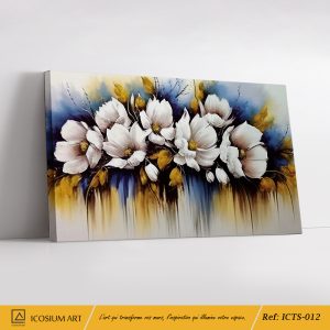 Tableau Élégance Florale – Harmonie de Couleurs & Raffinement
