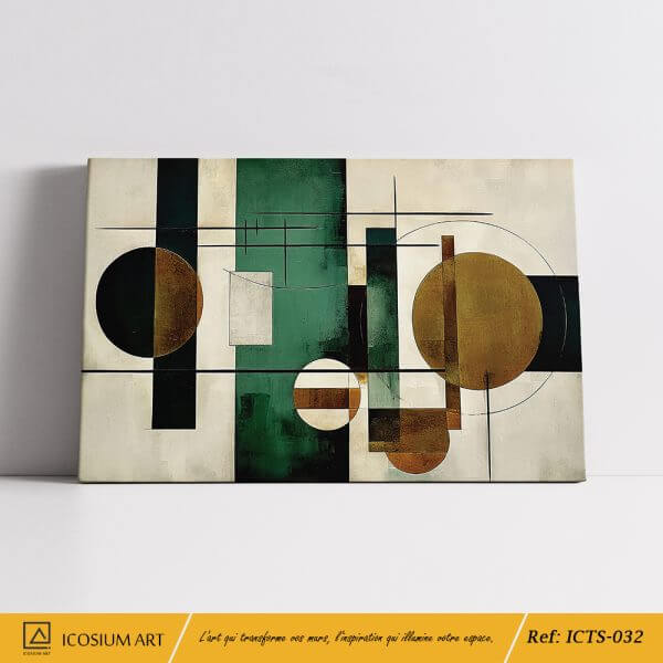 Géométrie Élégante – Un Tableau Abstrait pour un Intérieur Sophistiqué – Image 2