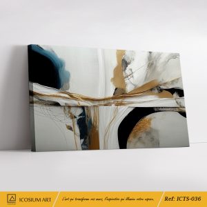 Harmonie Dorée – Élégance et Abstraction