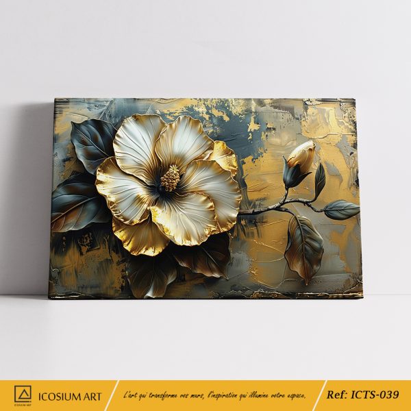 Élégance Dorée – Fleur Intemporelle – Image 2