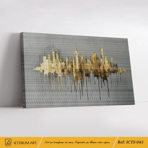 Skyline Doré – L'Art Urbain Réinventé