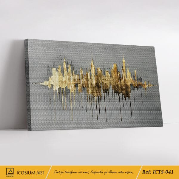 Skyline Doré – L'Art Urbain Réinventé