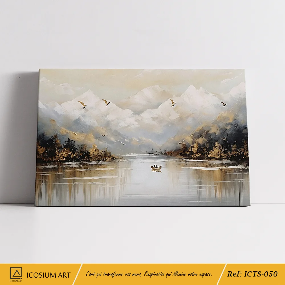 Douceur des Sommets – Évasion en Montagne sur Toile – Image 2