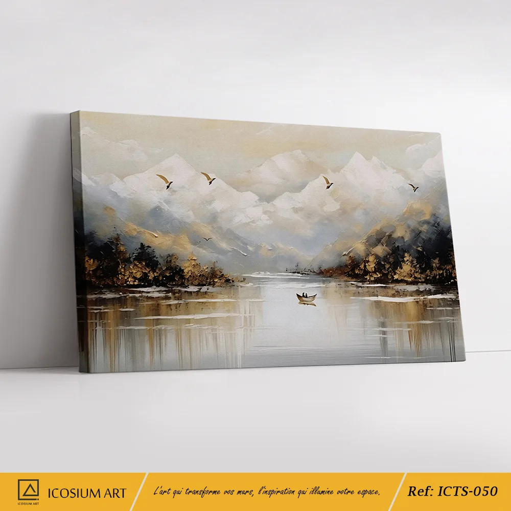 Douceur des Sommets – Évasion en Montagne sur Toile