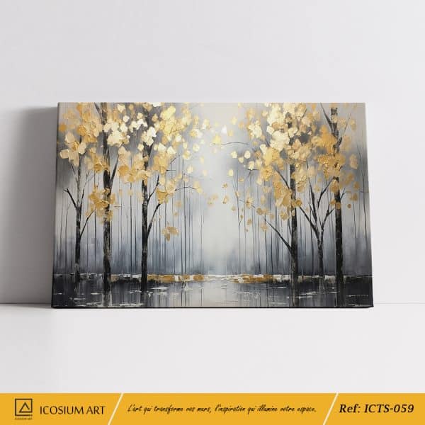 Brume Dorée – Tableau Premium avec Effet 3D – Image 2