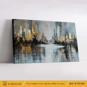 Reflets Urbains – Tableau Moderne et Texturé