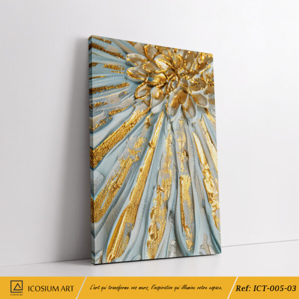 Triptyque Luxe Doré & Argenté – Éclat et Élégance pour Votre Intérieur – Image 4
