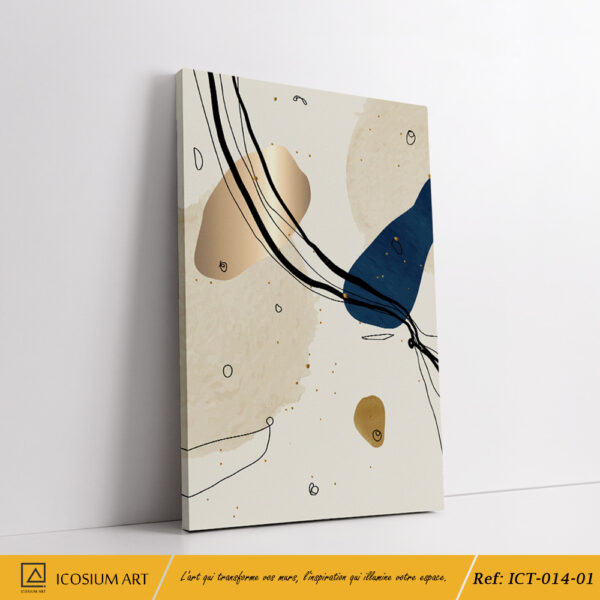 "Triptyque Abstrait Luxe ✨ | Minimalisme & Élégance" – Image 2