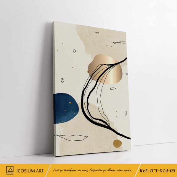 "Triptyque Abstrait Luxe ✨ | Minimalisme & Élégance" – Image 4