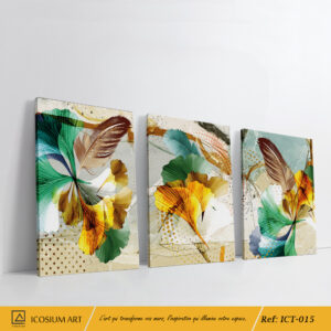 "Triptyque Vibrant 🌿 | Couleurs & Élégance"
