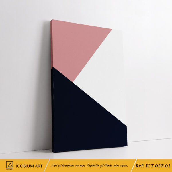 "Triptyque Abstrait Géométrique – Décoration Murale Minimaliste et Moderne" – Image 2