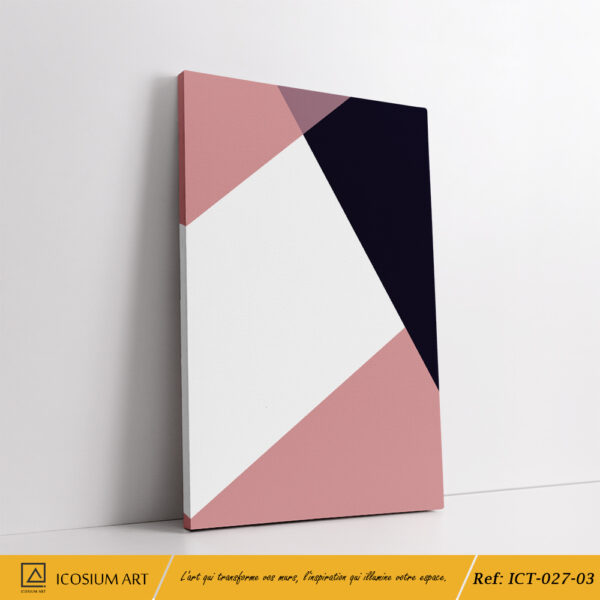 "Triptyque Abstrait Géométrique – Décoration Murale Minimaliste et Moderne" – Image 4
