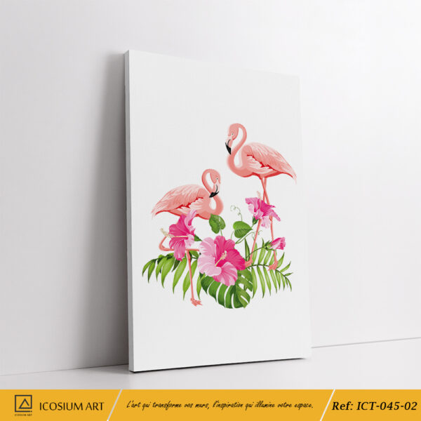🦩✨ Triptyque Flamingo Élégance – Exotisme et Raffinement 🌿🌸 – Image 3