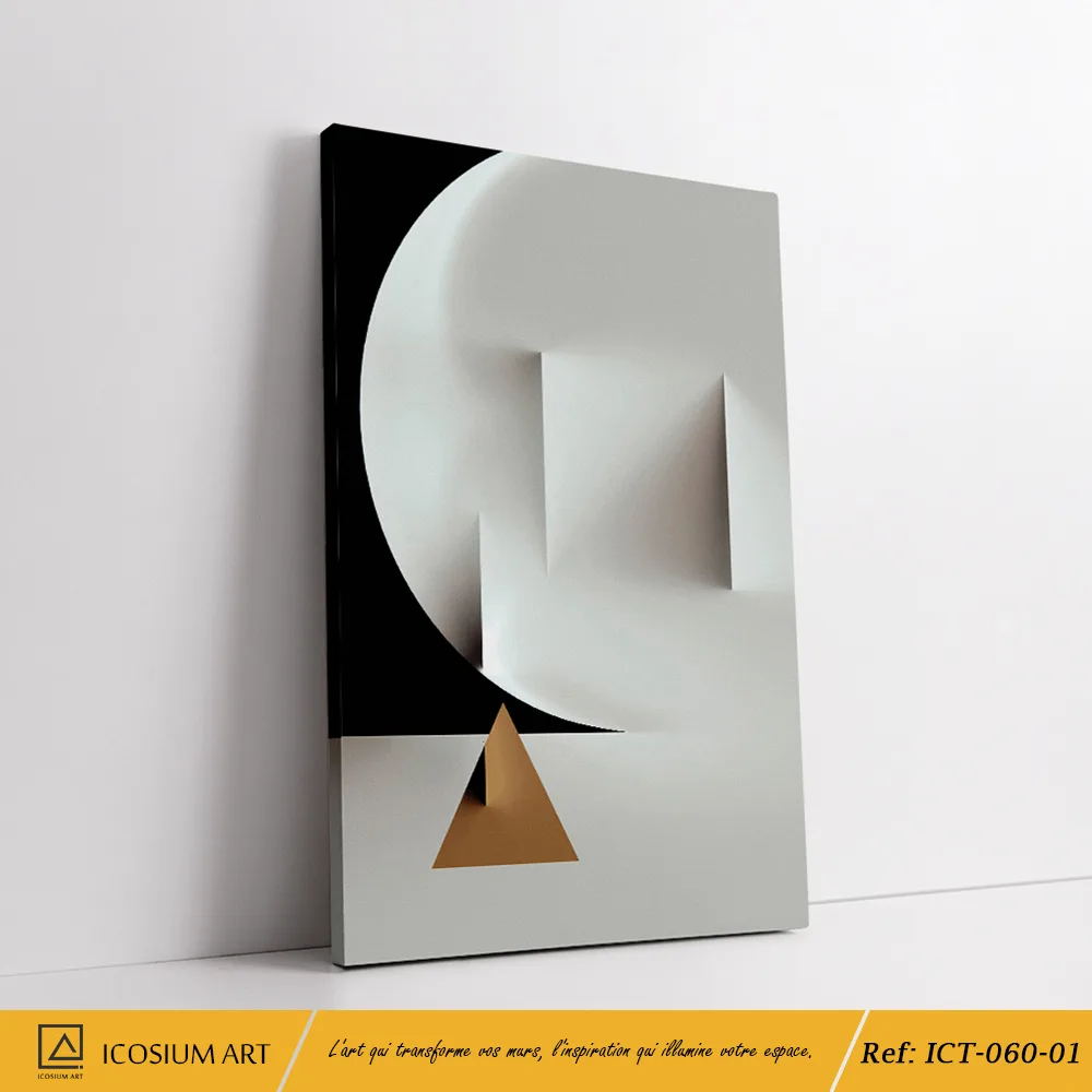 Triptyque Géométrique Minimaliste – Élégance Moderne & Simplicité – Image 2