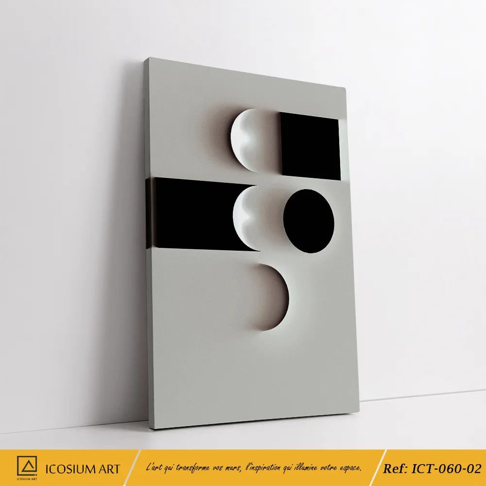 Triptyque Géométrique Minimaliste – Élégance Moderne & Simplicité – Image 3