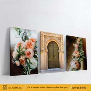 Trio Oriental Floral - Fleurs, Porte Artisanale, Compositions Délicates