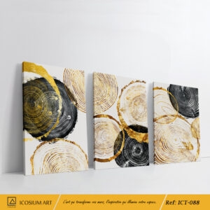 Triptyque "Élégance Naturelle" – Sophistication & Nature en Harmonie