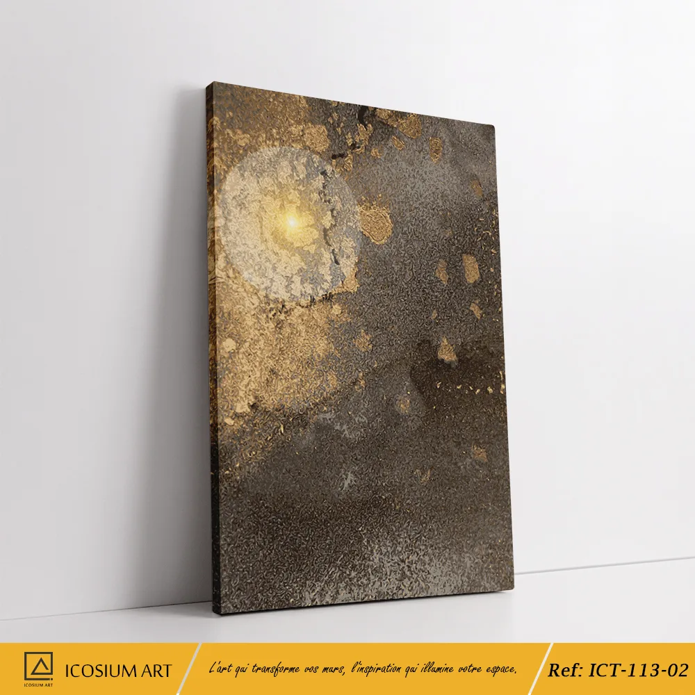 Trio décoratif élégant- noir et or aux reflets lumineux, moderne et sophistiqué – Image 3