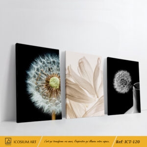 Triptyque Nature Poétique – Pissenlits & Élégance Florale