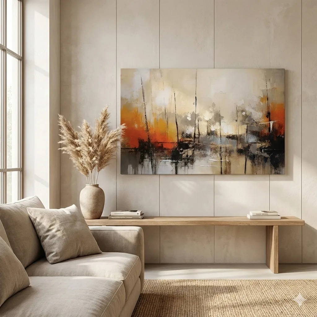 Coucher de Soleil Abstrait – Harmonie de Chaleur et Profondeur – Image 3